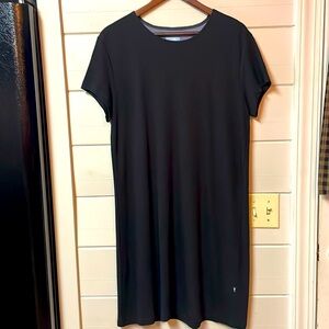 poshmark t shirt dress Old Navy Black Midi T-Shirt Dress